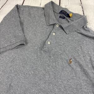Polo Ralph Lauren Polo Shirt Mens Size 2XL Gray Short Sleeve Classic Fit